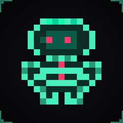 enziii's pixel-art robot avatar